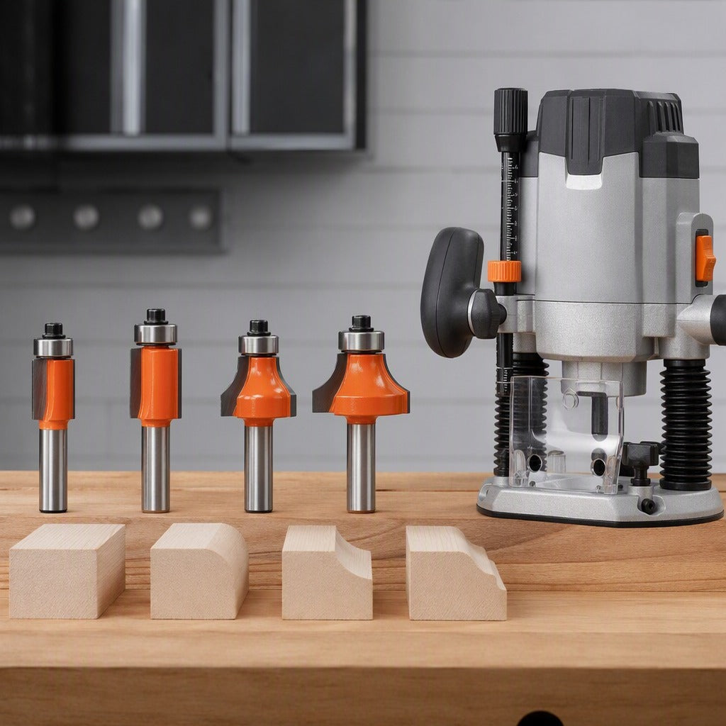 Router Bit Set 15-Piece Carbide